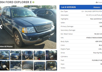 2004 FORD EXPLORER E